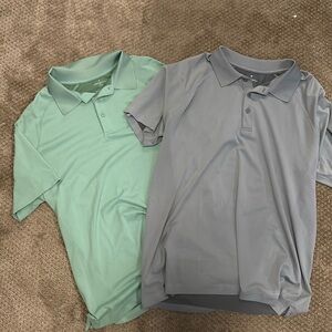 Men’s Fabletics Polo Shirts XL - Grey & Aqua